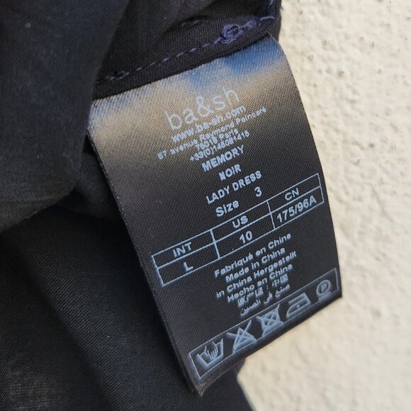 ba&sh Memory Noir Lady Dress - Picture 10 of 10